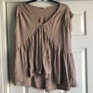 Short Sleeve Loose Flowy Blouse